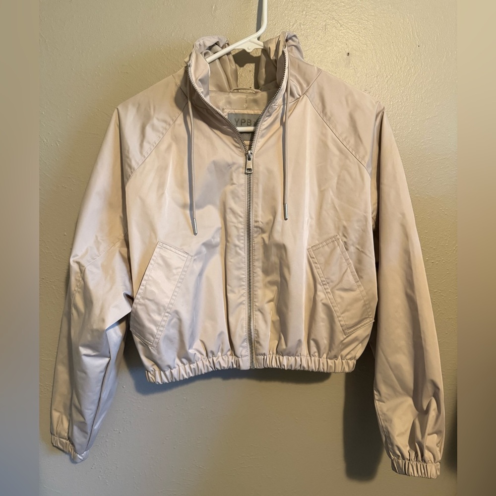 Abercrombie & Fitch Light Tan Bomber Jacket